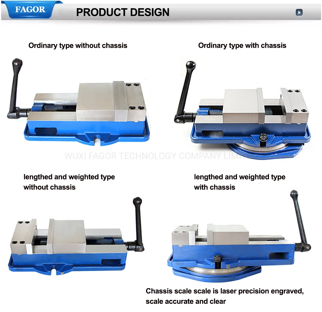 Ht250 Precision 360 Degrees Angle Fixed Milling Machining Bench Vise