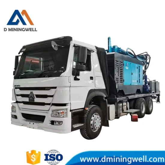 Dminingwell a utilisé la machine de forage de puits d'eau de forage profond montée sur camion de 600 m à vendre